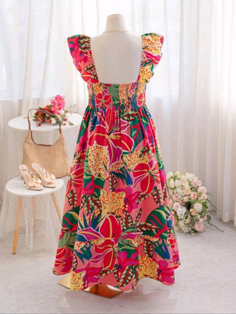Tropical Vacay Vibes Maxi Dress NWOT